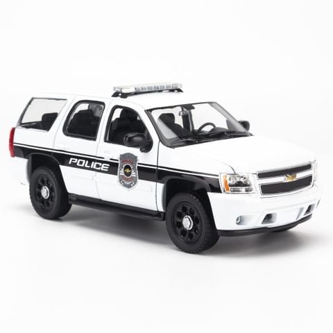 Mô hình xe Chevrolet Tahoe 2008 Police Car 1:24 Welly - 22509W