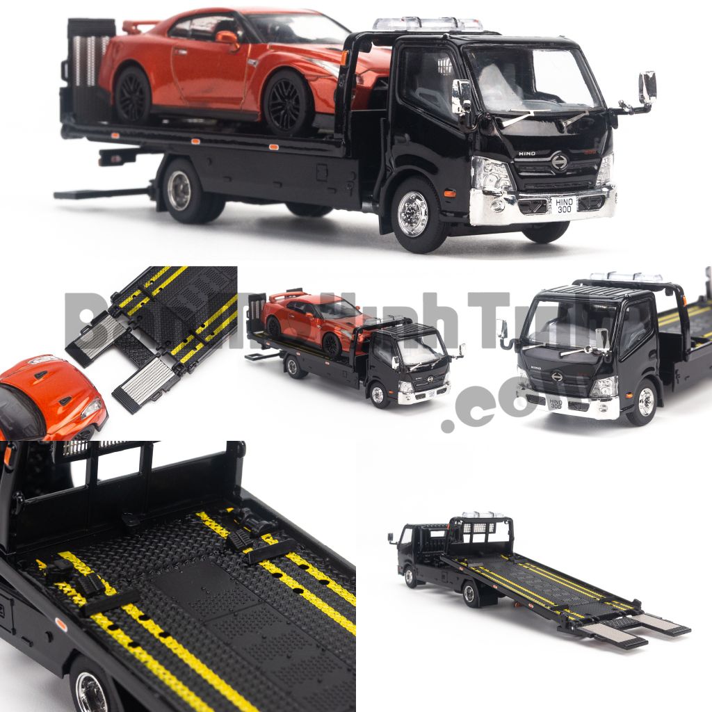 Mô hình xe tải Hino 300 Wrecker Truck 1:64 GCD