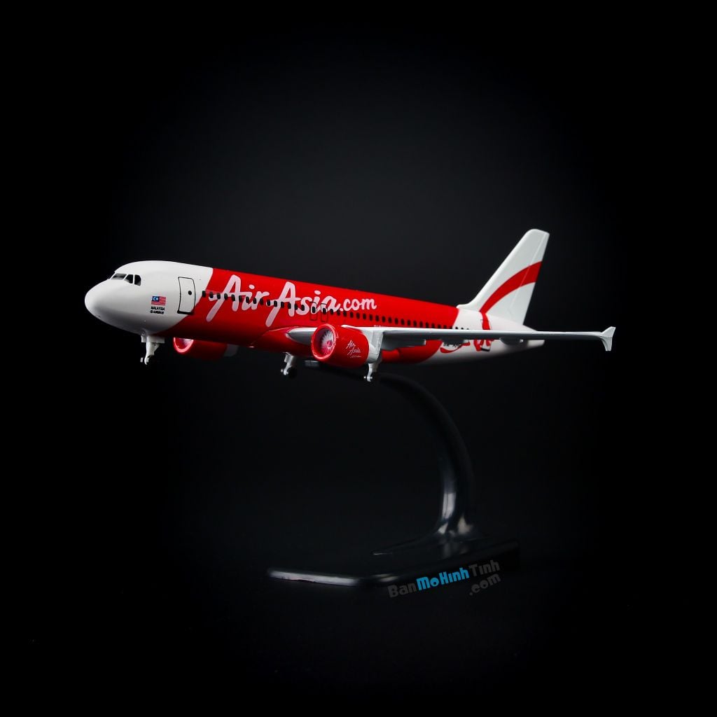 Mô hình máy bay tĩnh Air Asia Airbus A320 20cm Everfly giá rẻ (13)