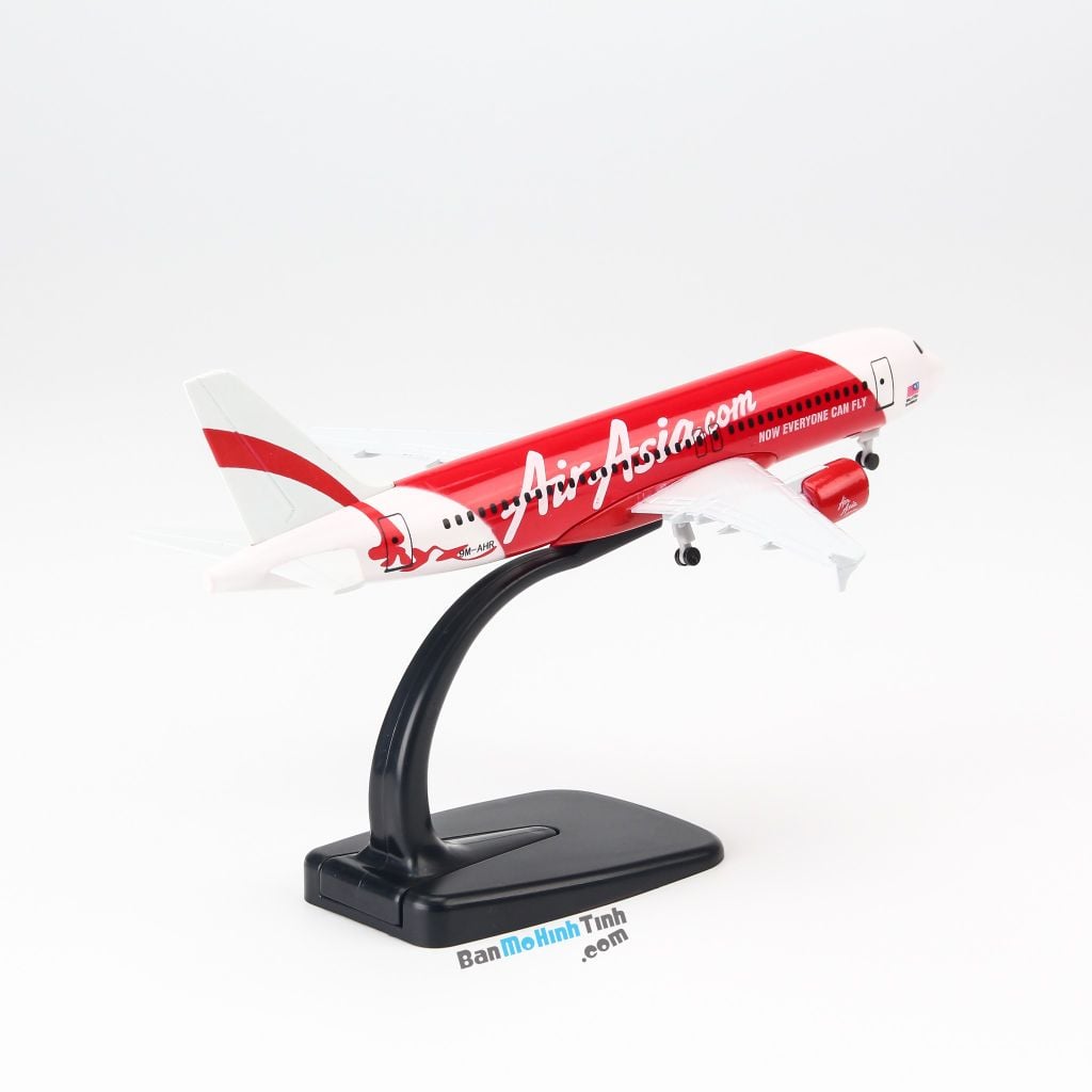 Mô hình máy bay tĩnh Air Asia Airbus A320 20cm Everfly giá rẻ (4)