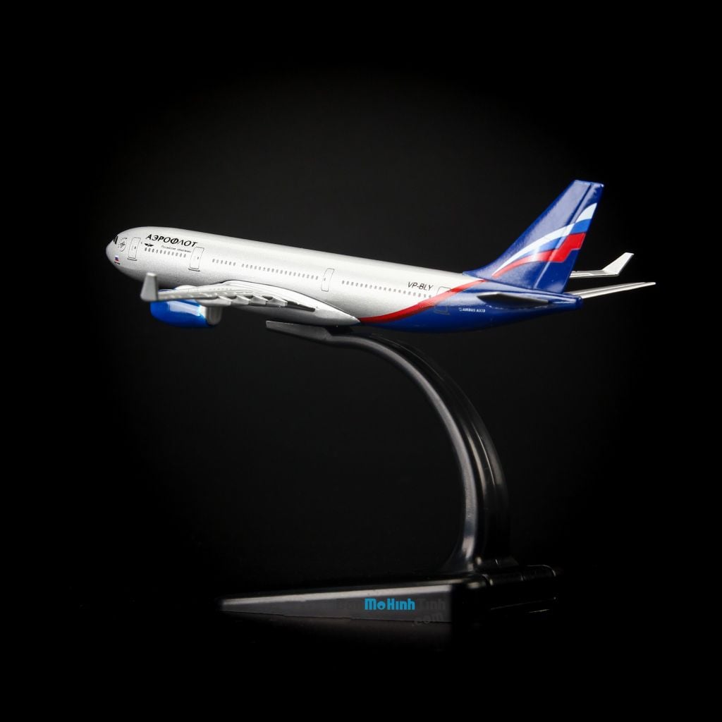 Mô hình máy bay tĩnh Aeroflot Russian Airlines Airbus A330 16cm Everfly giá rẻ (9)