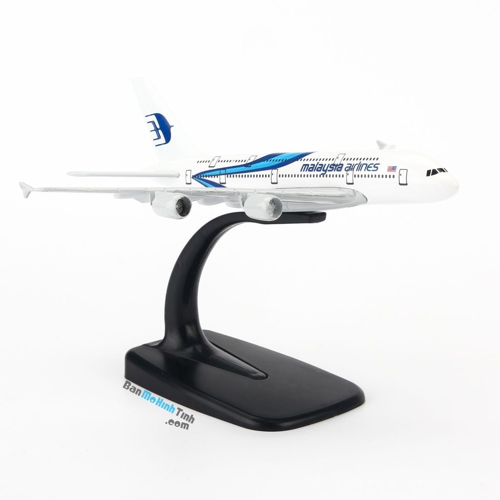 Mô hình máy bay tĩnh Malaysia Airlines Airbus A380 16cm Everfly giá rẻ (1)