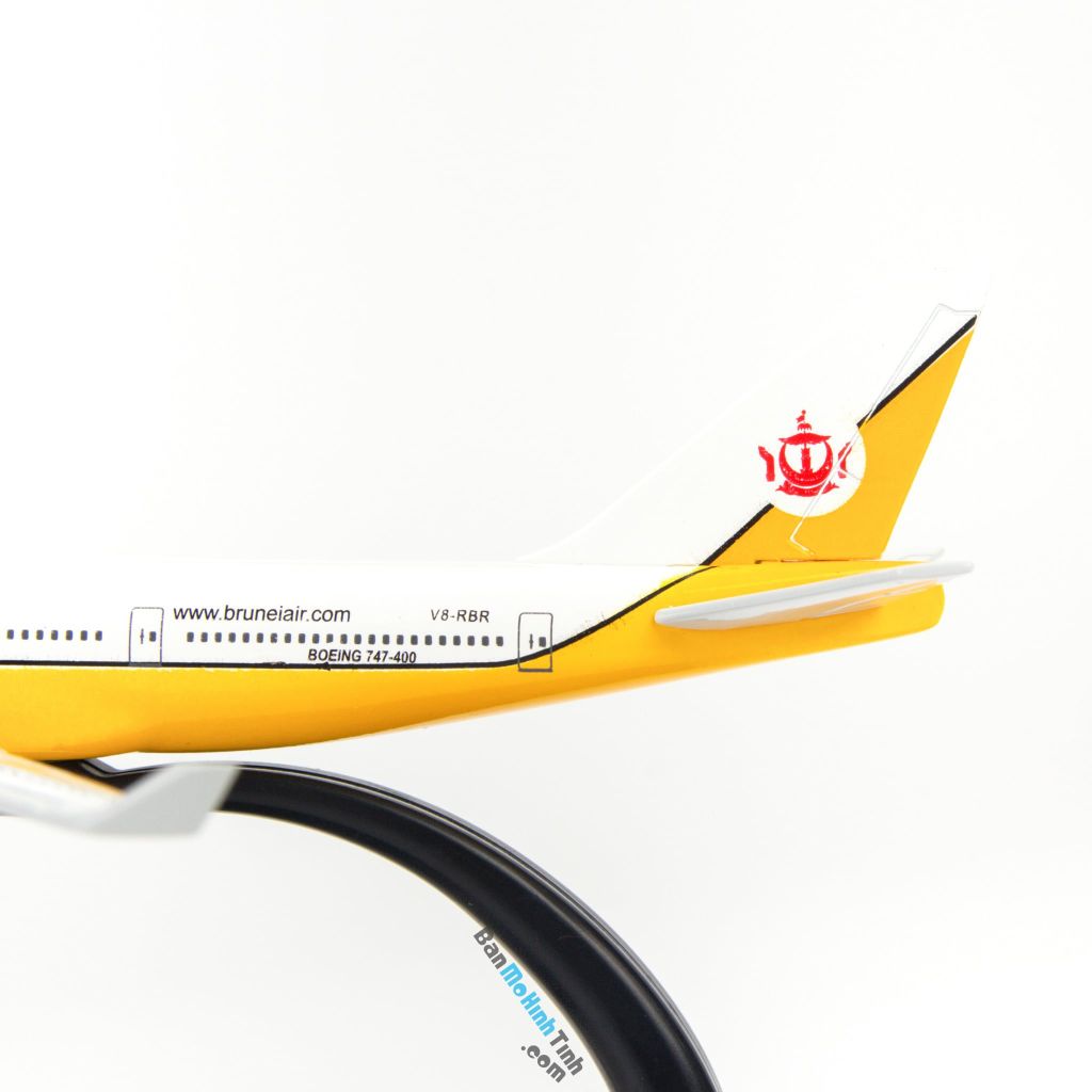 Mô hình máy bay tĩnh Royal Brunei Airlines Boeing B747 16cm Everfly giá rẻ (7)