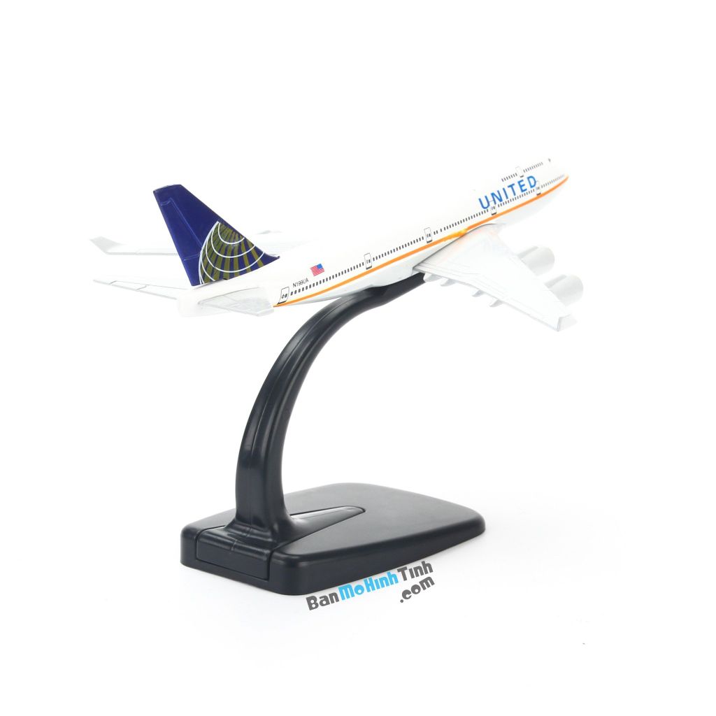 Mô hình máy bay tĩnh United Airlines Boeing B747 16cm Everfly giá rẻ (4)