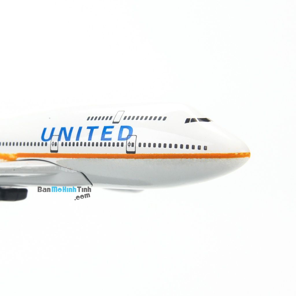 Mô hình máy bay tĩnh United Airlines Boeing B747 16cm Everfly giá rẻ (6)