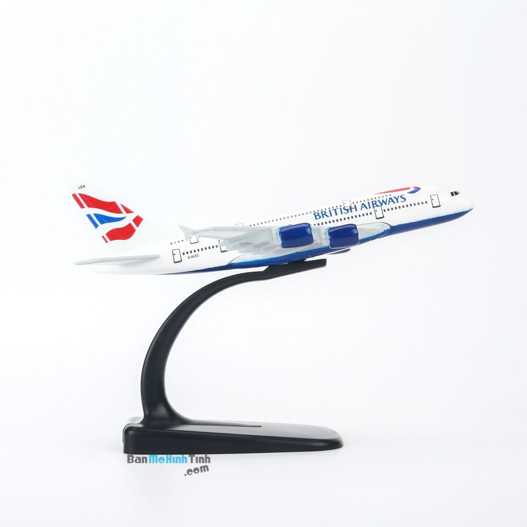 Mô hình máy bay tĩnh British Airways Airbus A380 16cm Everfly giá rẻ (3)