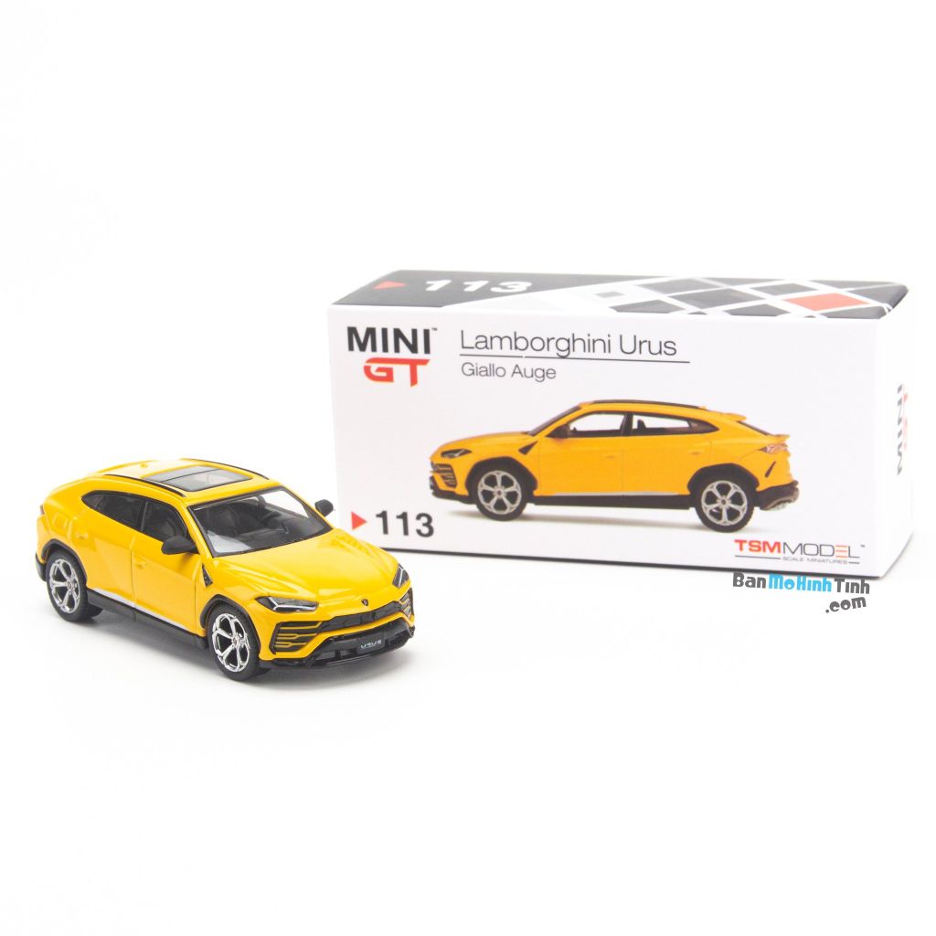 Mô hình xe Lamborghini Urus - Giallo Auge LHD 1:64 MiniGT Yellow (4)