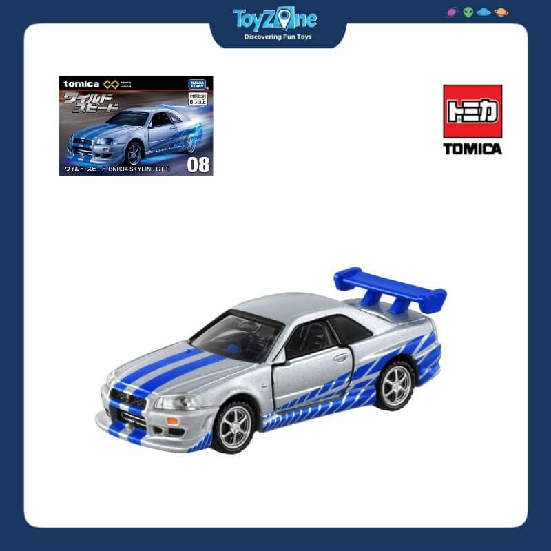 Mô hình xe Nissan BNR34 Skyline GT-R Fast and Furious TOMICA PREMIUM UNLIMITED 08