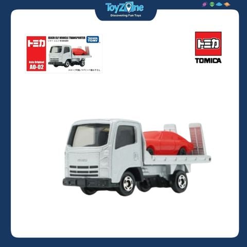Mô hình xe vận chuyển Isuzu Elf Vehicle Transporter Asia Original AO-02 TOMICA