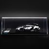 Mô hình siêu xe Lamborghini Huracan LeoVegas 1:64 JEC white/black (9)