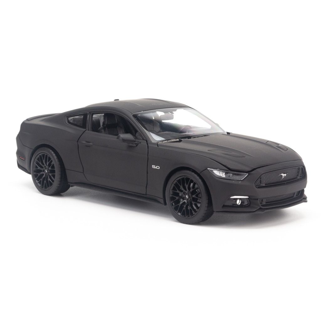 Mô hình xe Ford Mustang GT 2015 1:24 Welly Matte Black