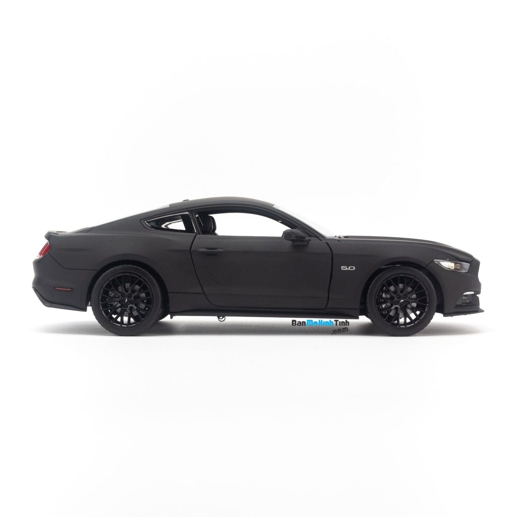 Mô hình xe Ford Mustang GT 2015 1:24 Welly Matte Black (3)