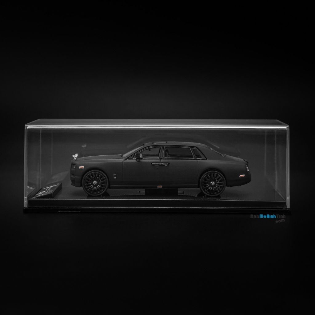 Mô hình xe Rolls Royce Phantom VIII 1:64 Dealer Matte Black (5)