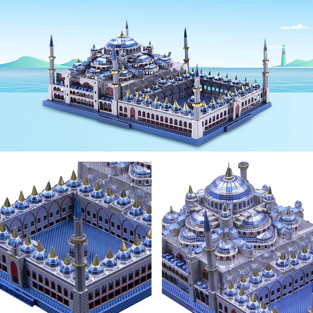 Mô hình Nhà Thờ Hồi Giáo Sultan Mosque lắp ráp kim loại 3D – Microworld MP481