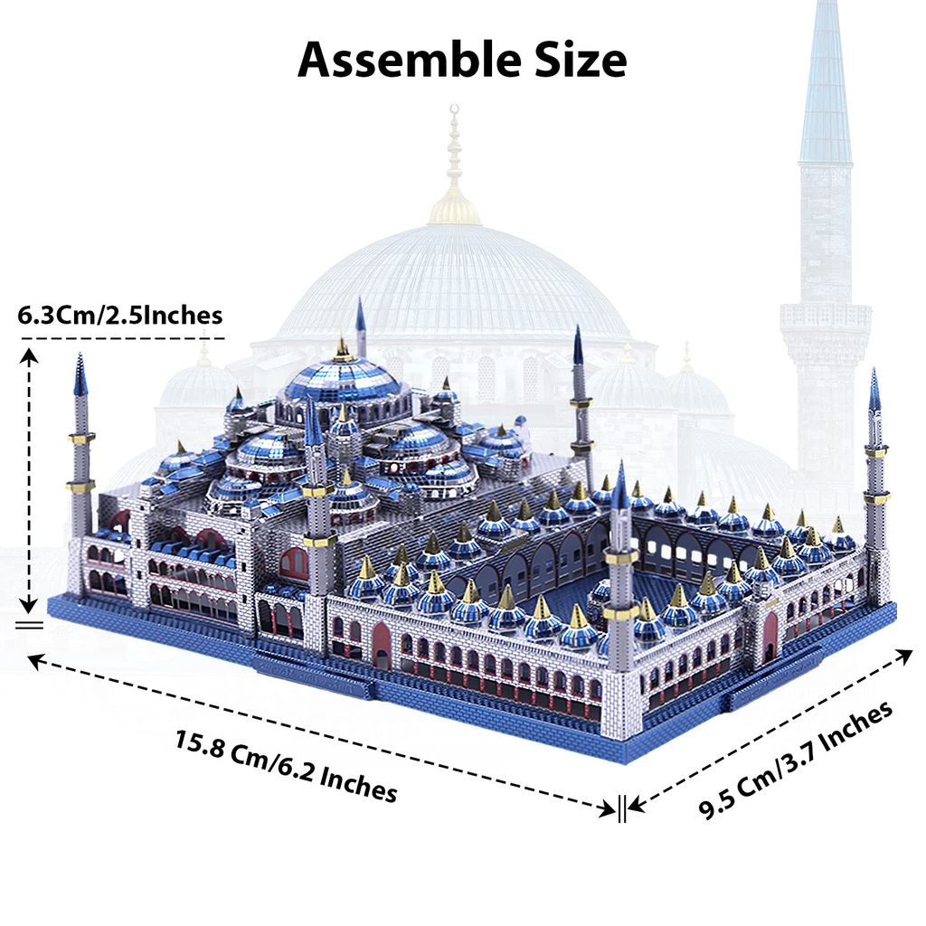 Mô hình Nhà Thờ Hồi Giáo Sultan Mosque lắp ráp kim loại 3D – Microworld MP481