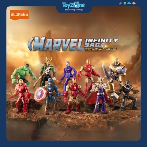Mô hình đồ chơi Lắp ráp Blind box Marvel Infinite Saga Series 01 Model Kits BLOKEES