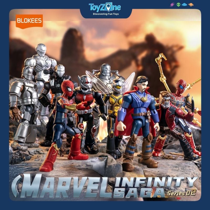 Mô hình đồ chơi Lắp ráp Blind box Marvel Infinite Saga Series 02 Model Kits BLOKEES