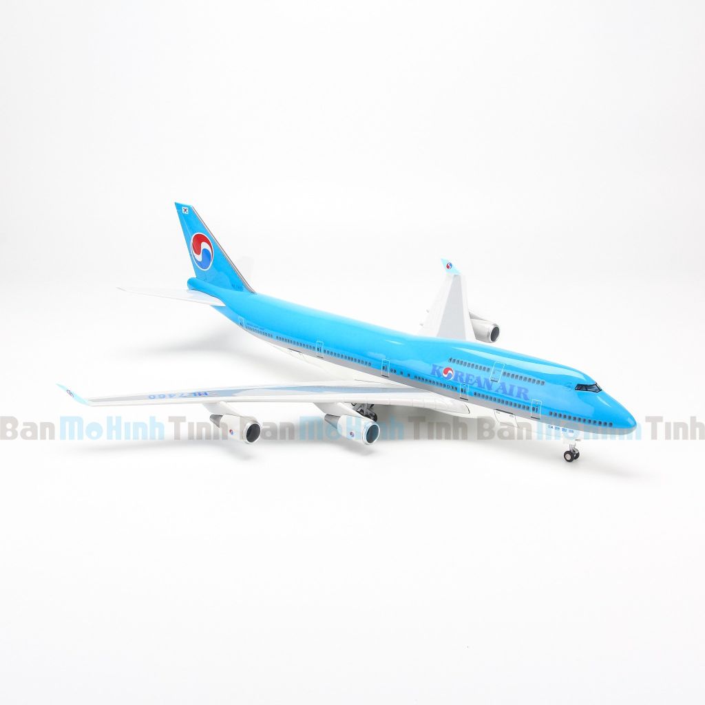 Mô hình máy bay Korean Air 47cm lắp ráp có đèn Everfly