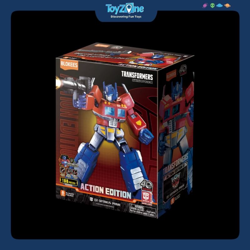 Mô hình đồ chơi Lắp ráp Transformers Optimus Prime Action Edition G1 Model Kit BLOKEES