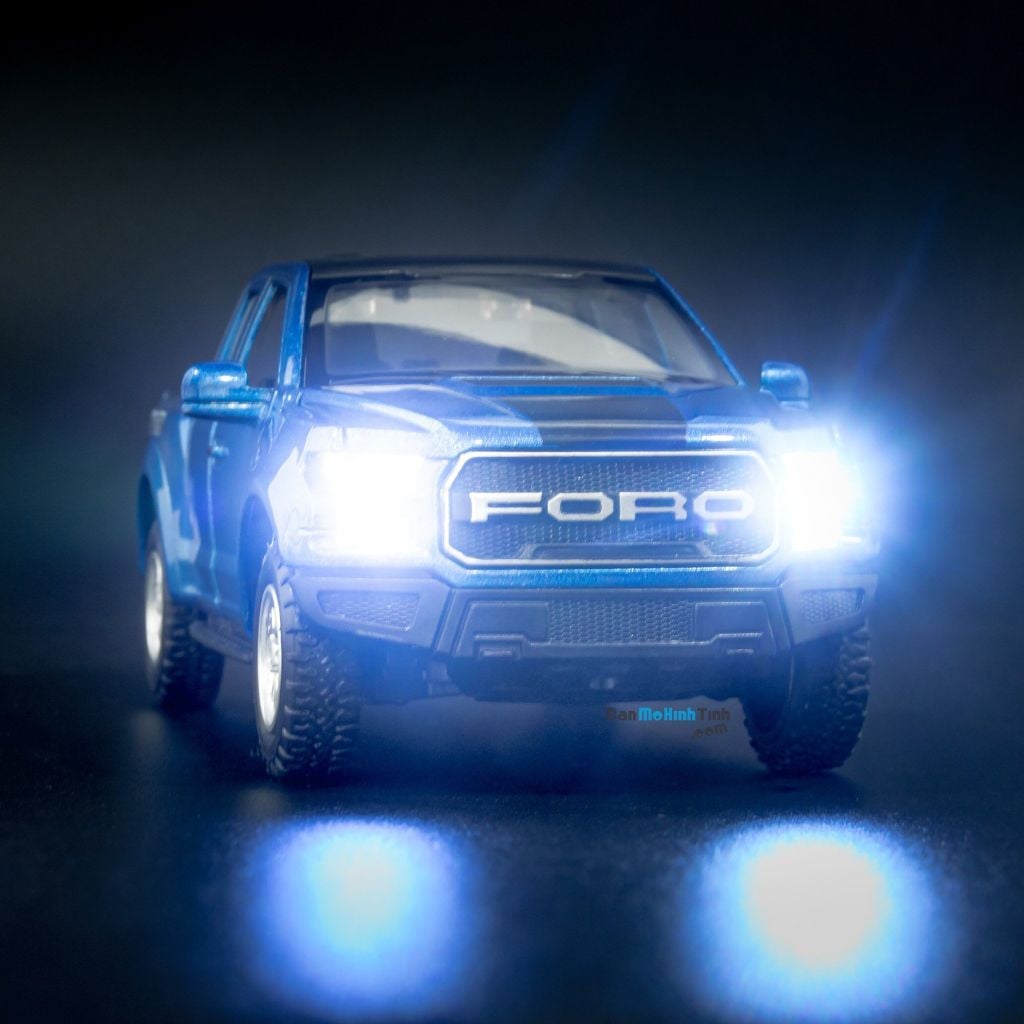 Mô hình xe Ford Raptor F-150 2017 Blue 1:32 Miniauto (4)