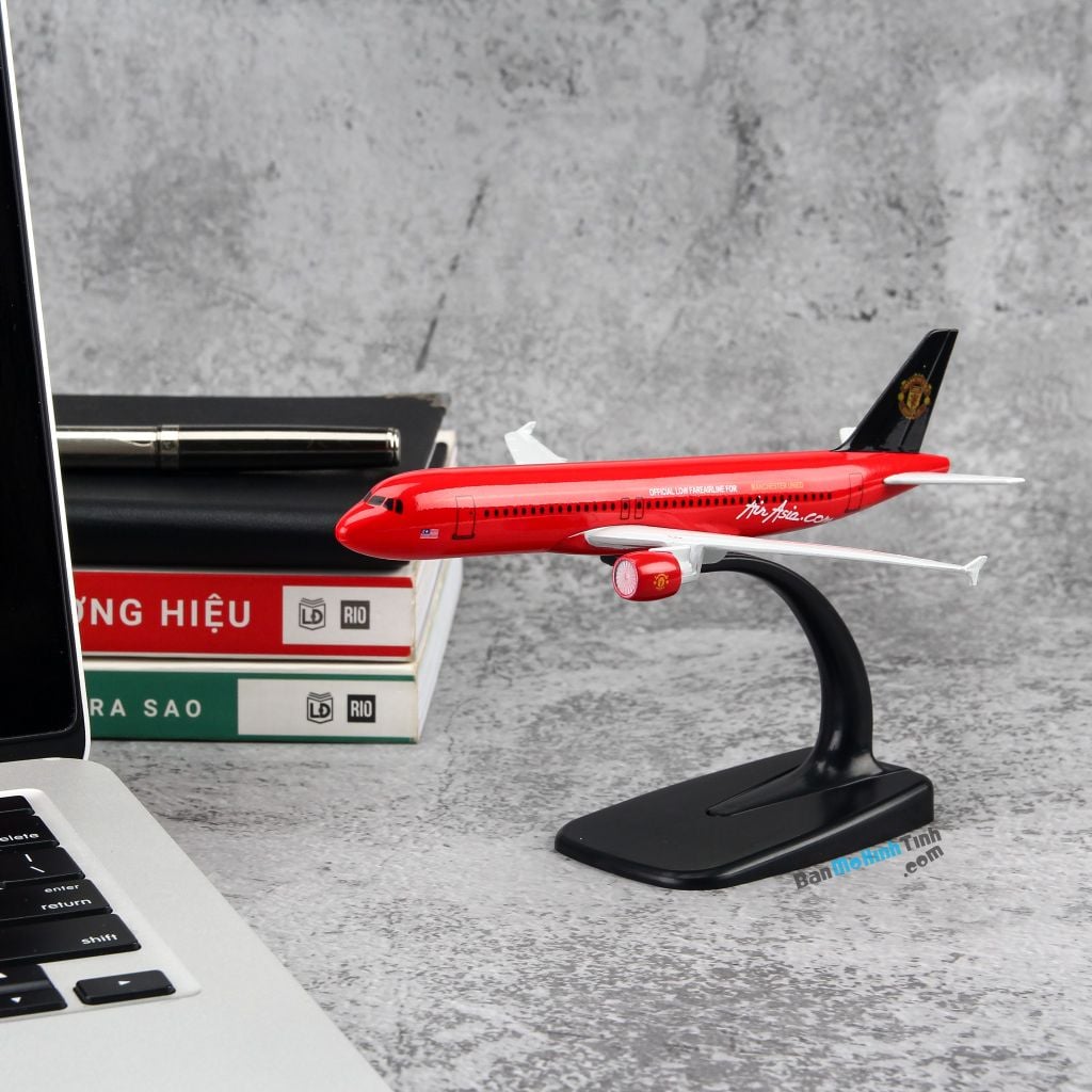 Mô hình máy bay tĩnh Air Asia MU Airbus A320 16cm Everfly giá rẻ (12)