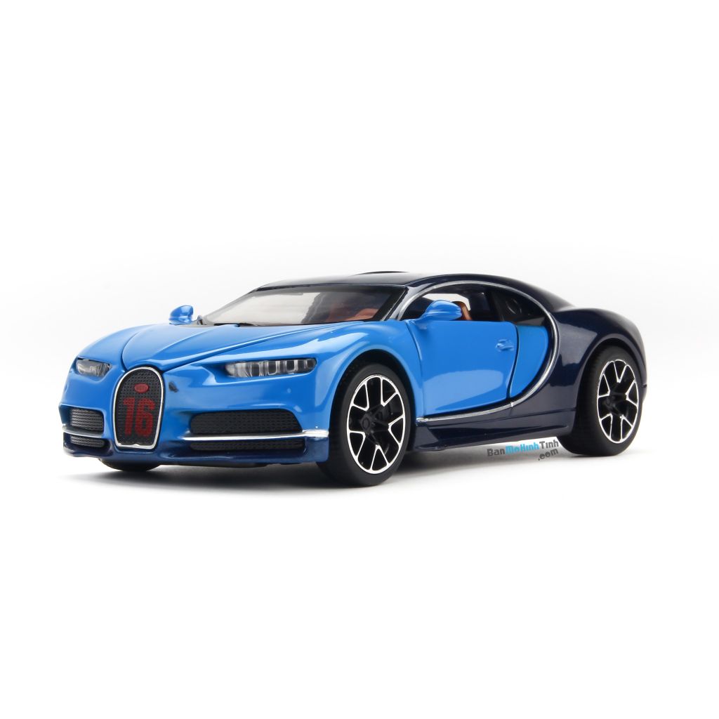 Mô hình xe Bugatti Chiron 2015 Blue 1:32 Miniauto (6)
