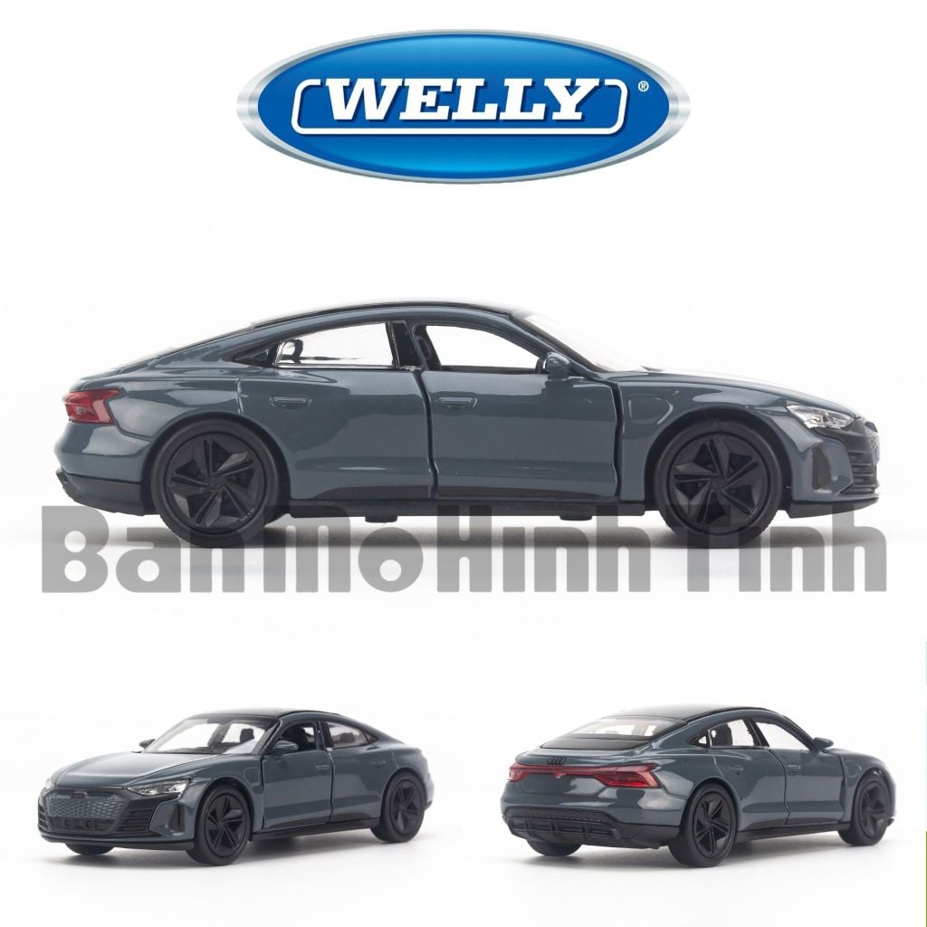 Mô hình xe Audi RS E-Tron GT 1:36 Welly