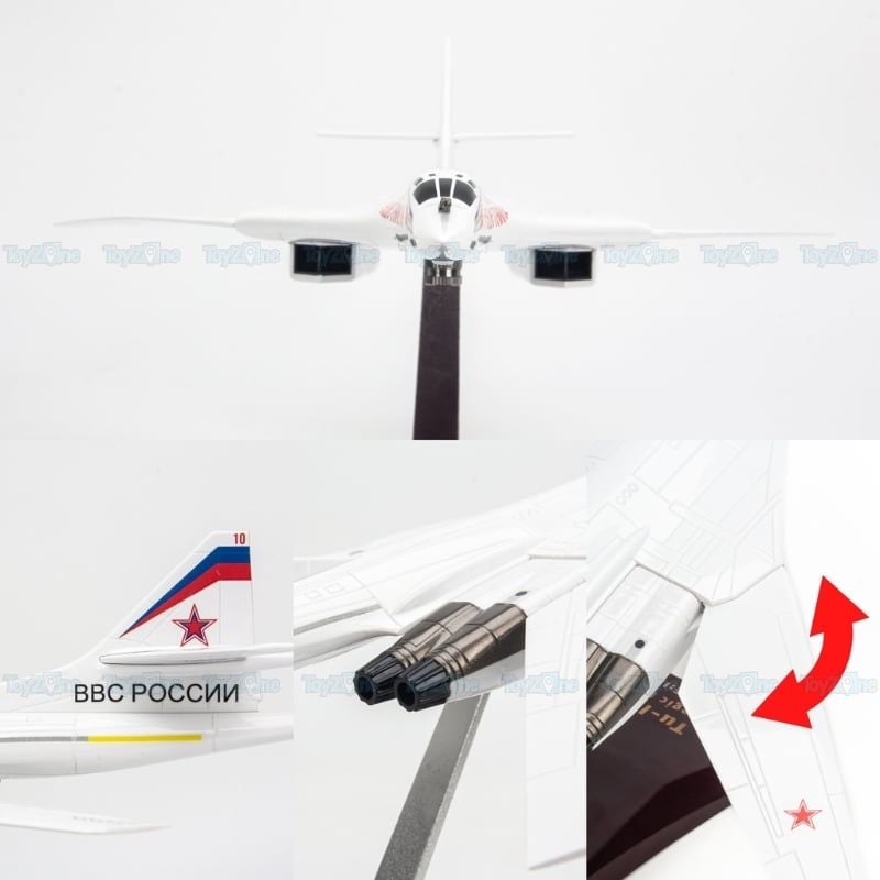 Mô hình máy bay ném bom chiến lược Tupolev Tu-160M2 Blackjack 1:144 NUOTIE