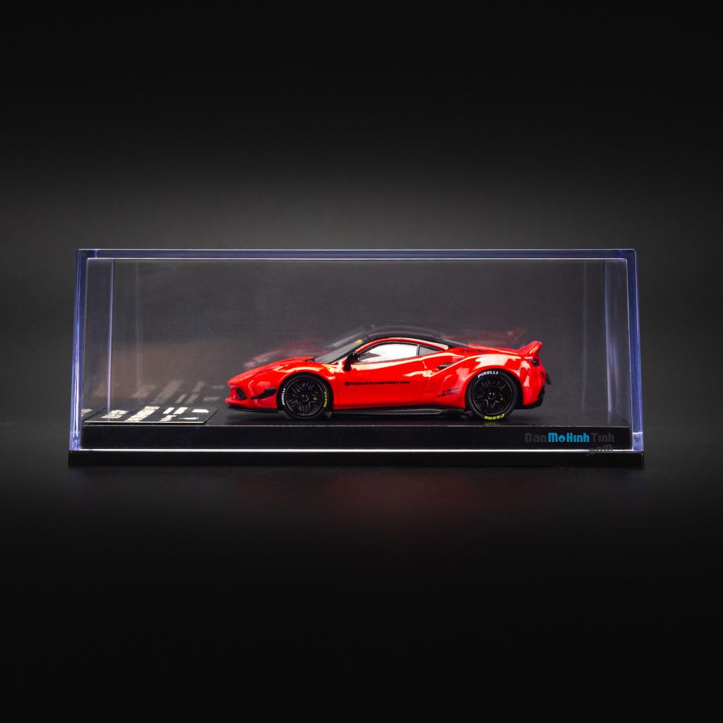 Mô hình xe Ferrari 488 GTB Liberty Walks 1:64 CM-Model Red (4)