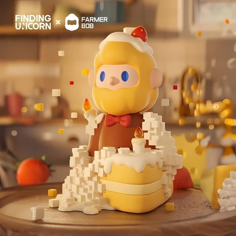Mô hình đồ chơi Blind box Farmer Bob Next Generation Pixel Universe ( Vũ Trụ Pixel Thế Hệ Tiếp Theo ) 10th Anniversary FINDING UNICORN