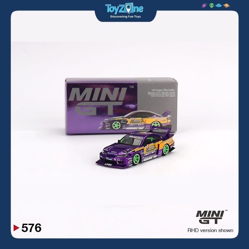 Mô hình xe Nissan LB-Super Silhouette S15 Silvia 1:64 MiniGT