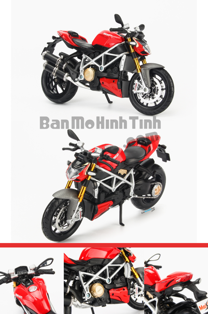 Mô hình mô tô Ducati Streetfighter S 1:12 Maisto Red MH-31101-6