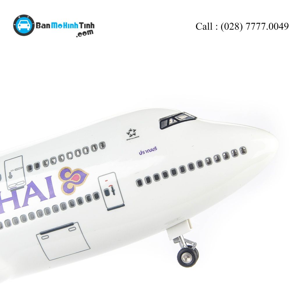 Mô hình máy bay Thai Airways 47cm lắp ráp có đèn Everfly