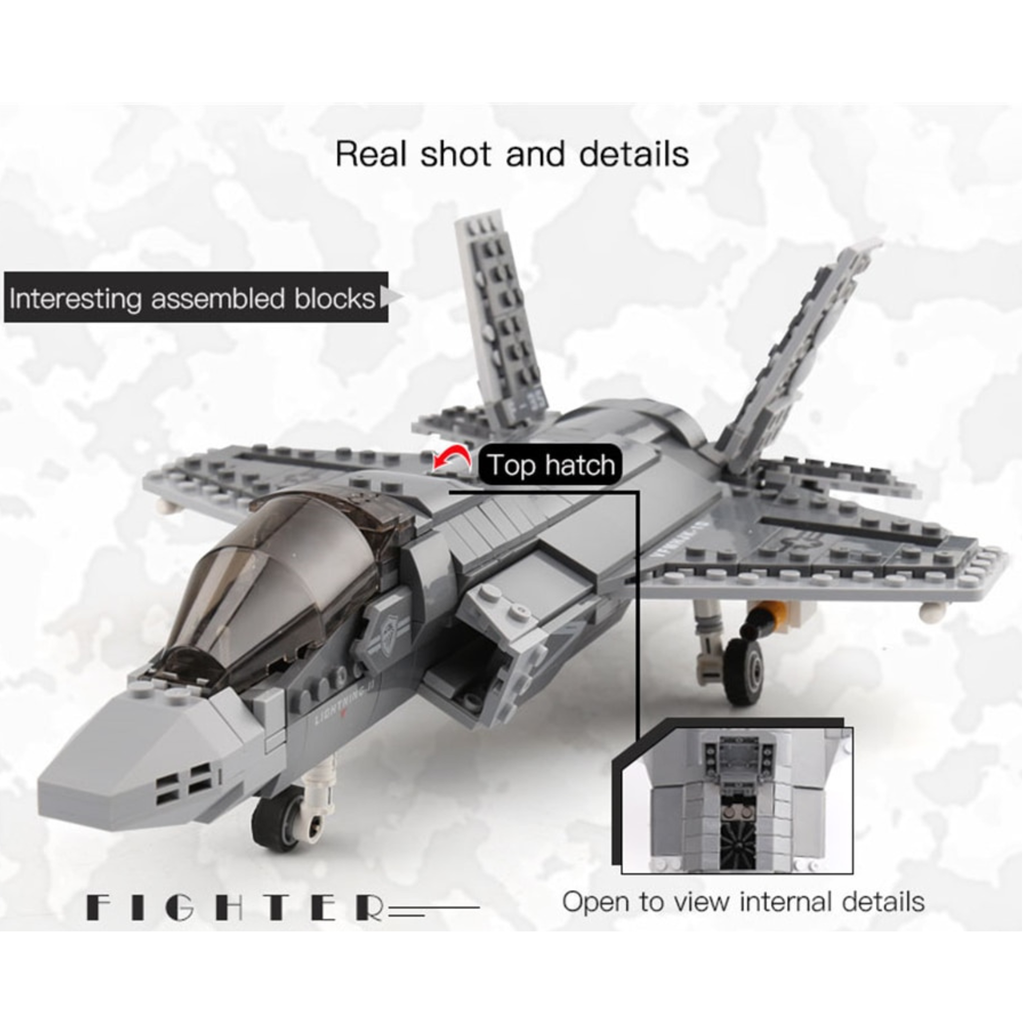 Bộ đồ chơi lắp ráp mô hình Máy Bay Chiến Đấu XINGBAO