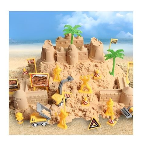 Bộ đồ chơi Cát động lực Mô hình xây dựng 1500 gram Pepedo