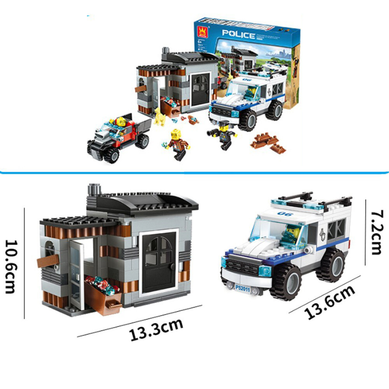 Bộ đồ chơi lắp ráp mô hình Cảnh Sát Wange