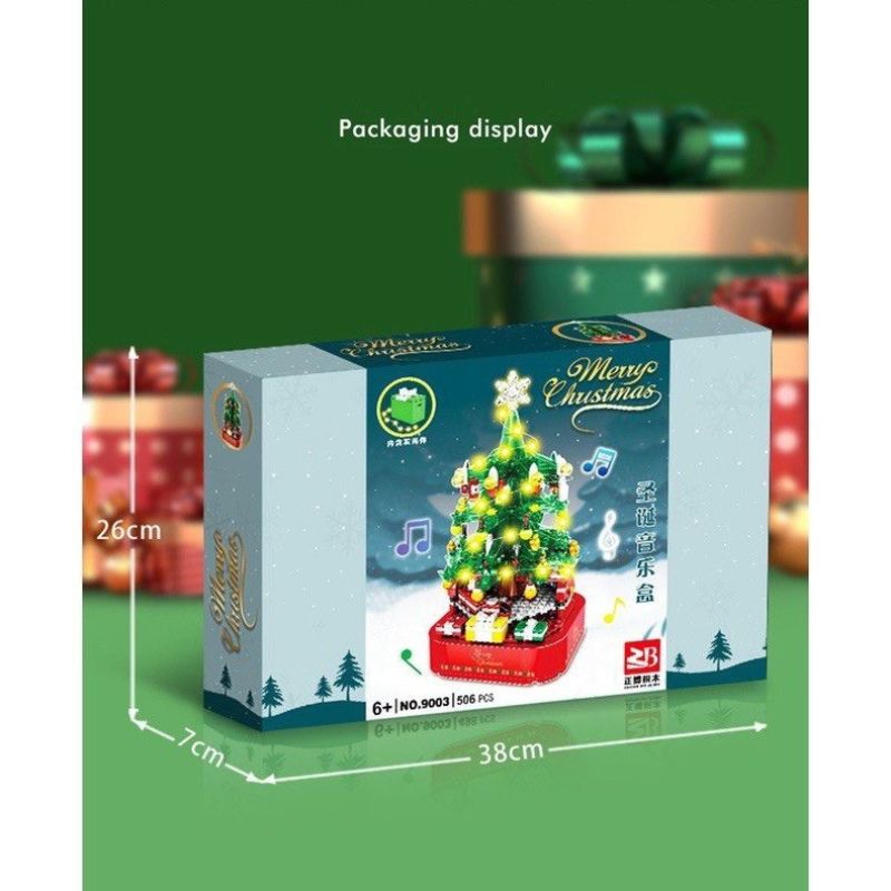 Bộ đồ chơi Lắp ráp Mô hình Cây Thông Giáng Sinh Sembo