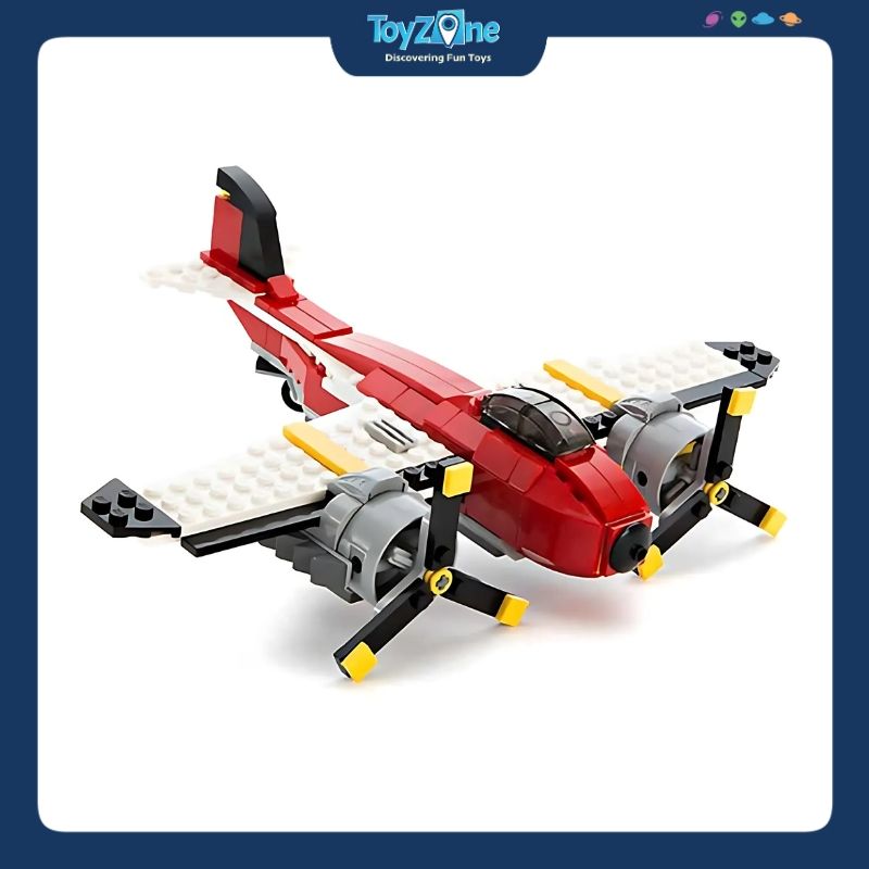 Bộ đồ chơi lắp ráp mô hình Máy Bay Chiến Đấu, Thuyền 3in1 DECOOL