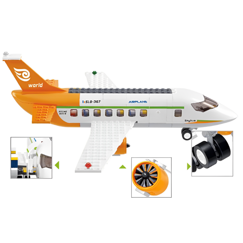 Bộ đồ chơi lắp ráp Mô hình Sân Bay Sluban