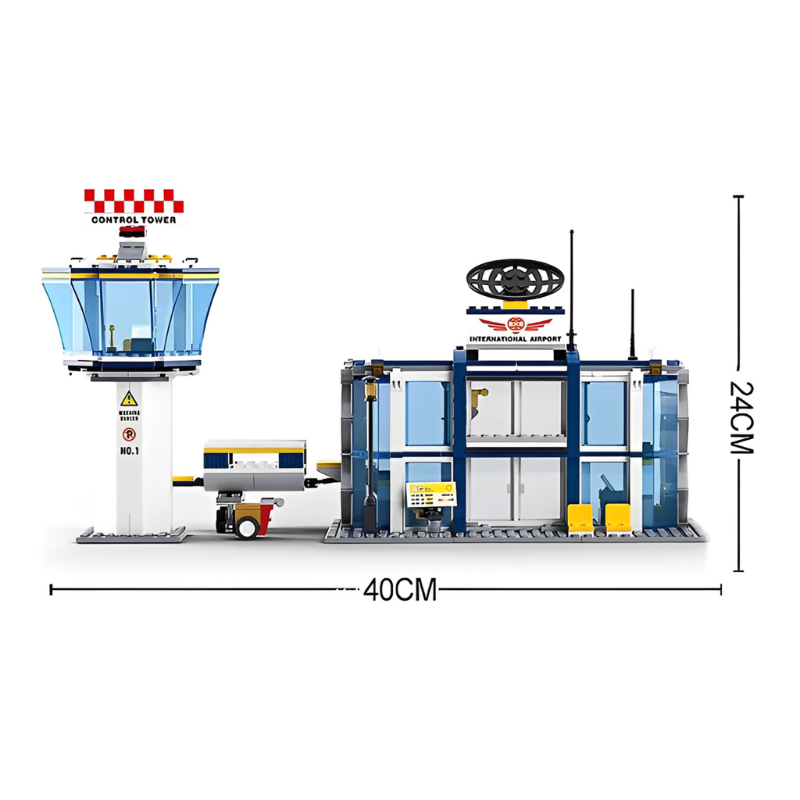 Bộ đồ chơi lắp ráp Mô hình Sân Bay Sluban