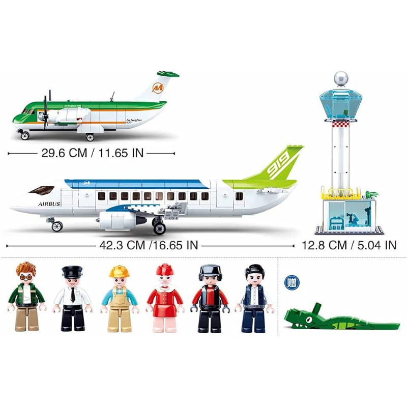 Bộ đồ chơi lắp ráp Mô hình Sân Bay Sluban