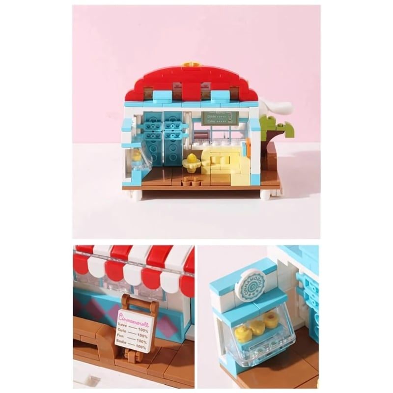 Bộ đồ chơi mô hình lắp ráp Coffee Bánh Ngọt Cinnamoroll Keeppley