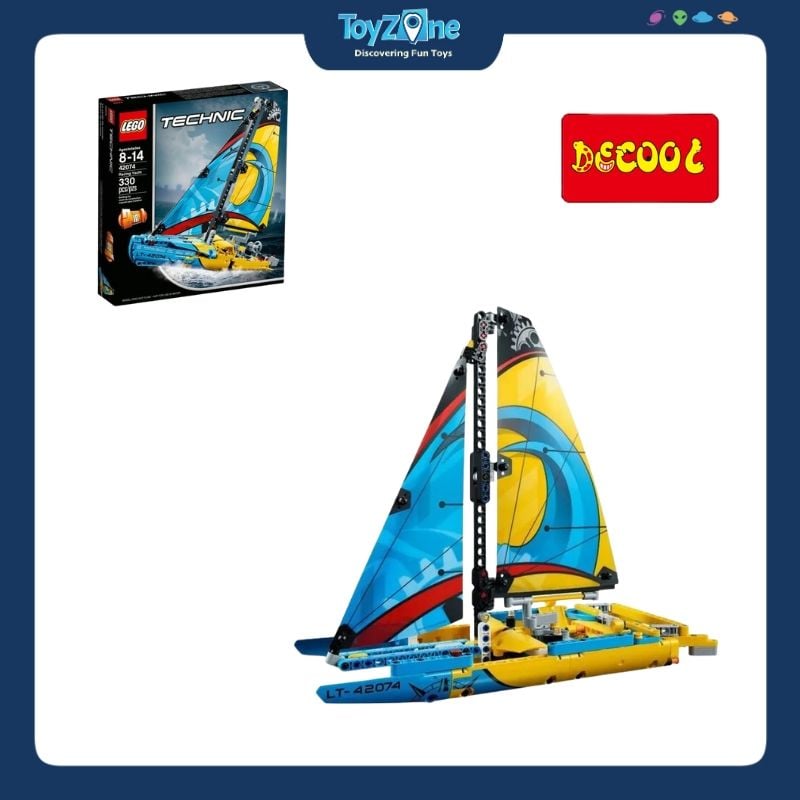 Bộ đồ chơi mô hình lắp ráp Đua thuyền buồm 2in1 Decool