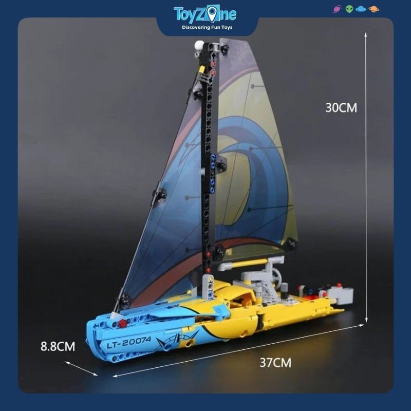 Bộ đồ chơi mô hình lắp ráp Đua thuyền buồm 2in1 Decool