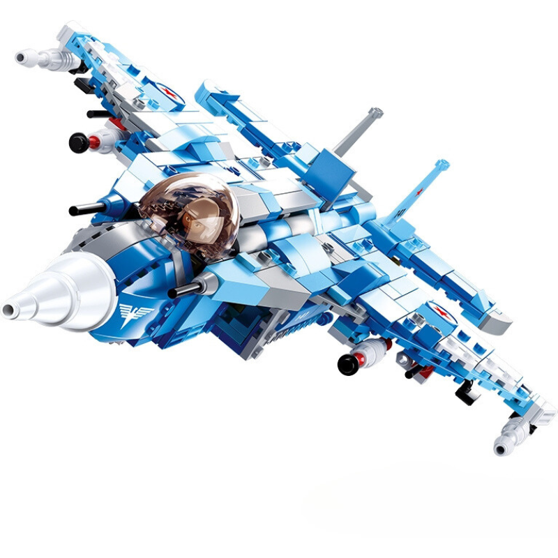 Bộ đồ chơi mô hình lắp ráp Máy Bay Phản Lực Chiến Đấu 6in1 SLUBAN