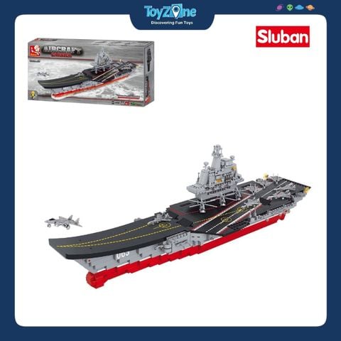 Bộ đồ chơi mô hình lắp ráp Tàu sân bay Sluban