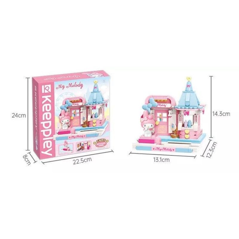 Bộ đồ chơi mô hình lắp ráp Tiệm Kem My Melody Keeppley