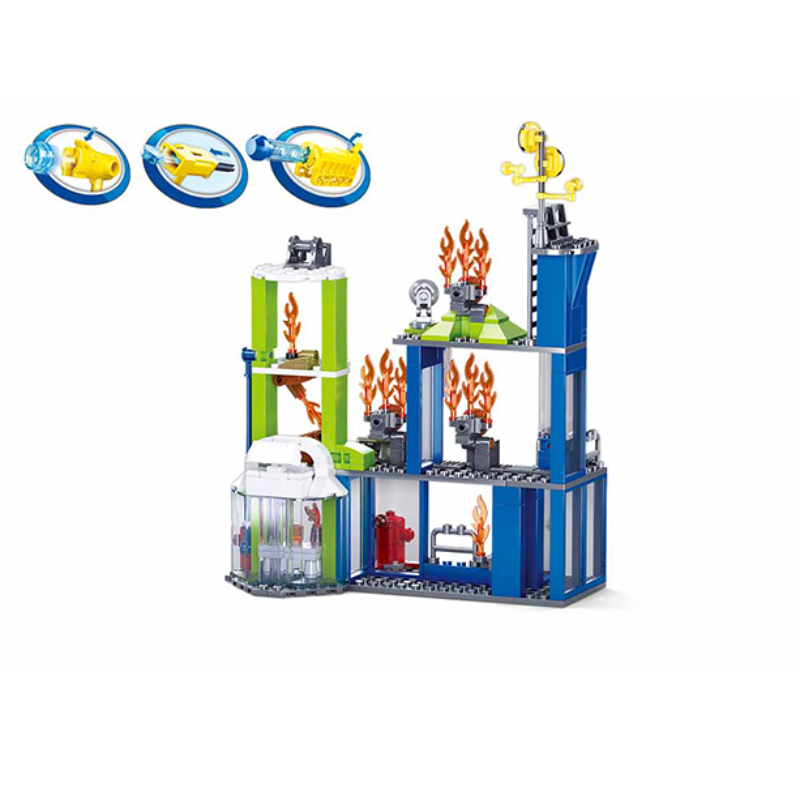 Bộ đồ chơi lắp ráp mô hìnhTrung tâm huấn luyện chữa cháy Sluban