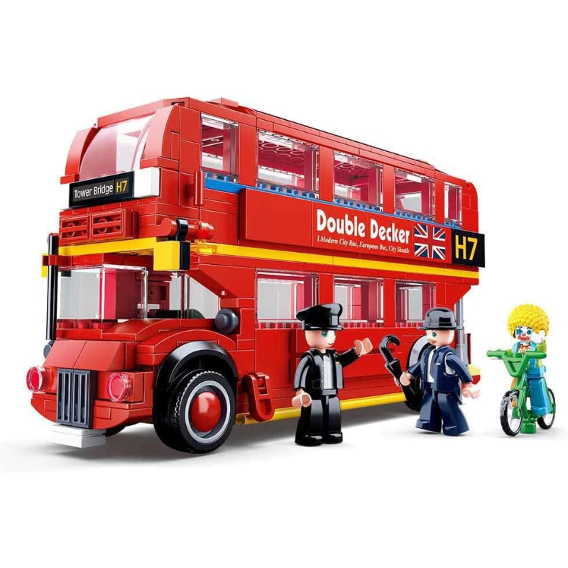Bộ đồ chơi mô hình lắp ráp Xe Bus London Sluban