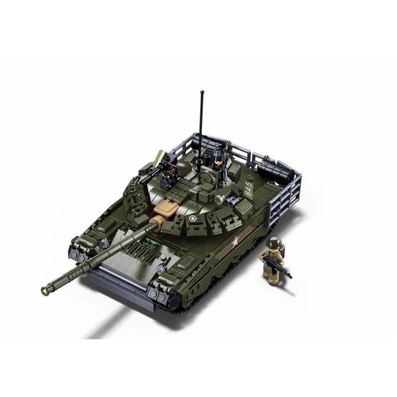 Bộ đồ chơi mô hình lắp ráp Xe tăng T-80BVMS 2in1 1:35 Sluban